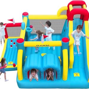 Best Indoor Games for Kids: ELEMARA 7 in 1 Big Inflatable Bounce House